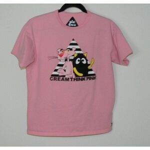 Mini Cream T-Shirt Size Small  Pink Panther Cotton Streetwear Japan